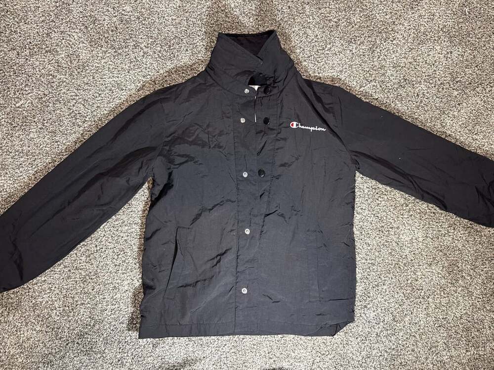 Champion Boys Black Coach's Jacket Size M 10-12